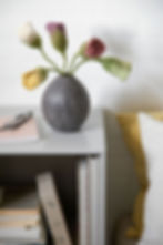 Gry & Sif Felt Tulip Flower - Purple