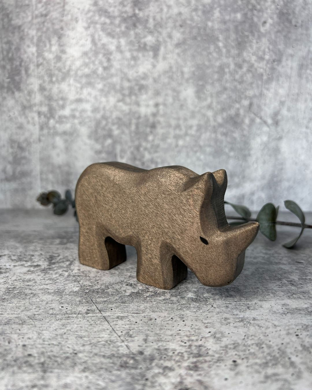 HolzWald Handmade Wooden Rhino-Small