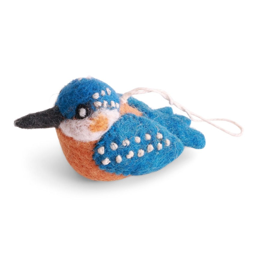 Gry & Sif Felt Kingfisher Bird