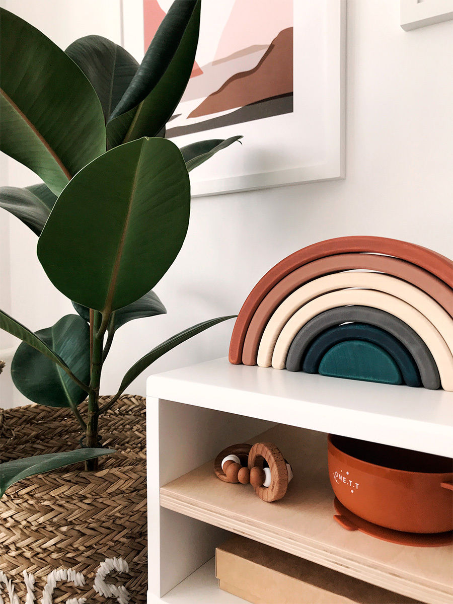 Thumbnail: SABO concept Wooden Rainbow Stacker - Terracotta