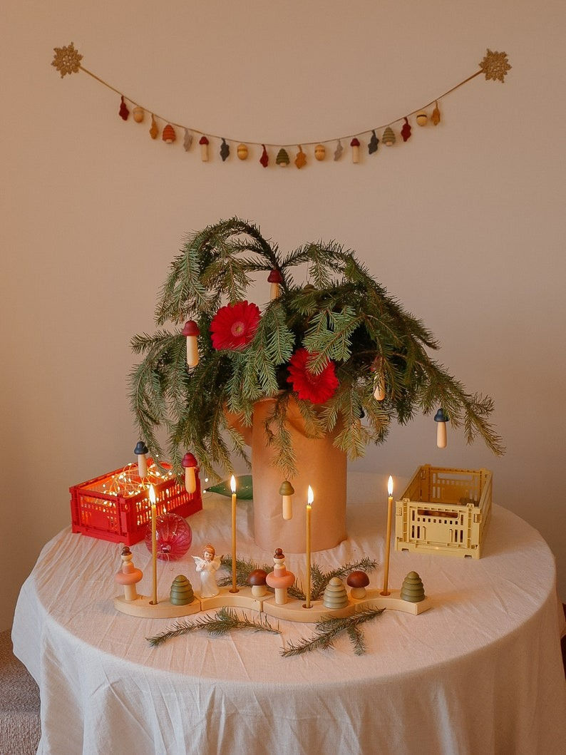Thumbnail: Wooden Birthday Celebration Ring Tree Ornament by Vera & The Neva