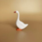 Forest Melody Handcrafted Wooden Goose