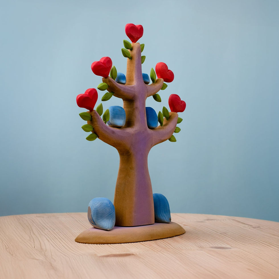 Thumbnail: Bumbu Toys Wooden Heartwood and Love Chirps SET