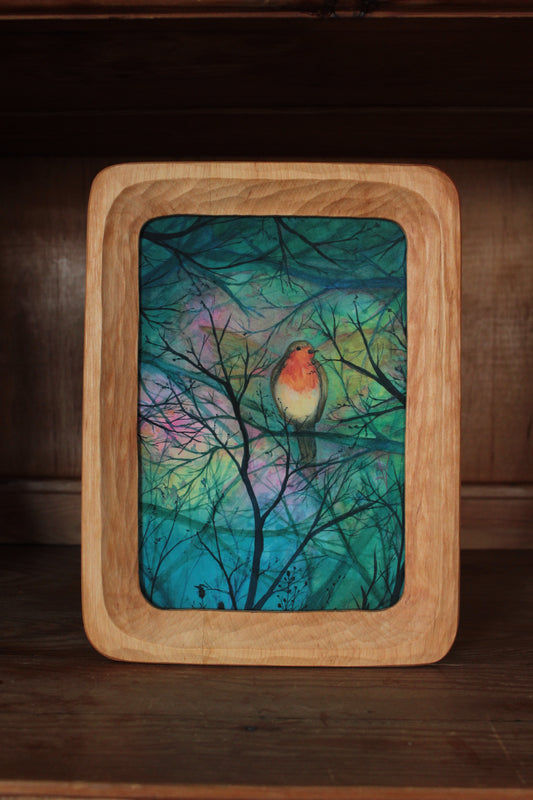 Robin Postcard Anne Illustrates in a Rahmen Art Picture Frame