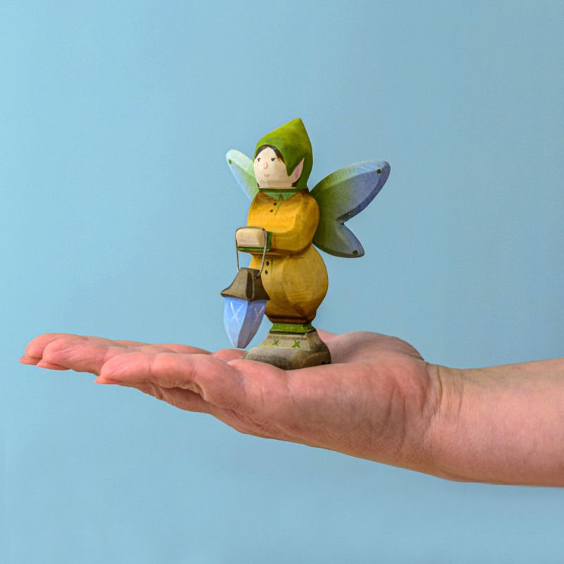 Thumbnail: Bumbu Toys Wooden Winged Elf with Lamp