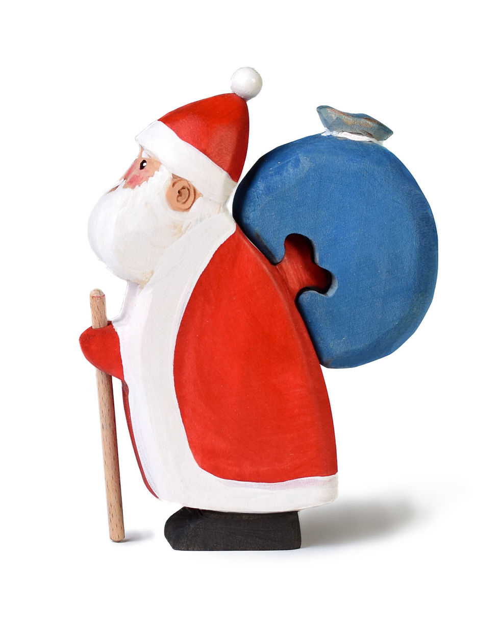 Thumbnail: Wooden Santa Claus by Bumbu Toys