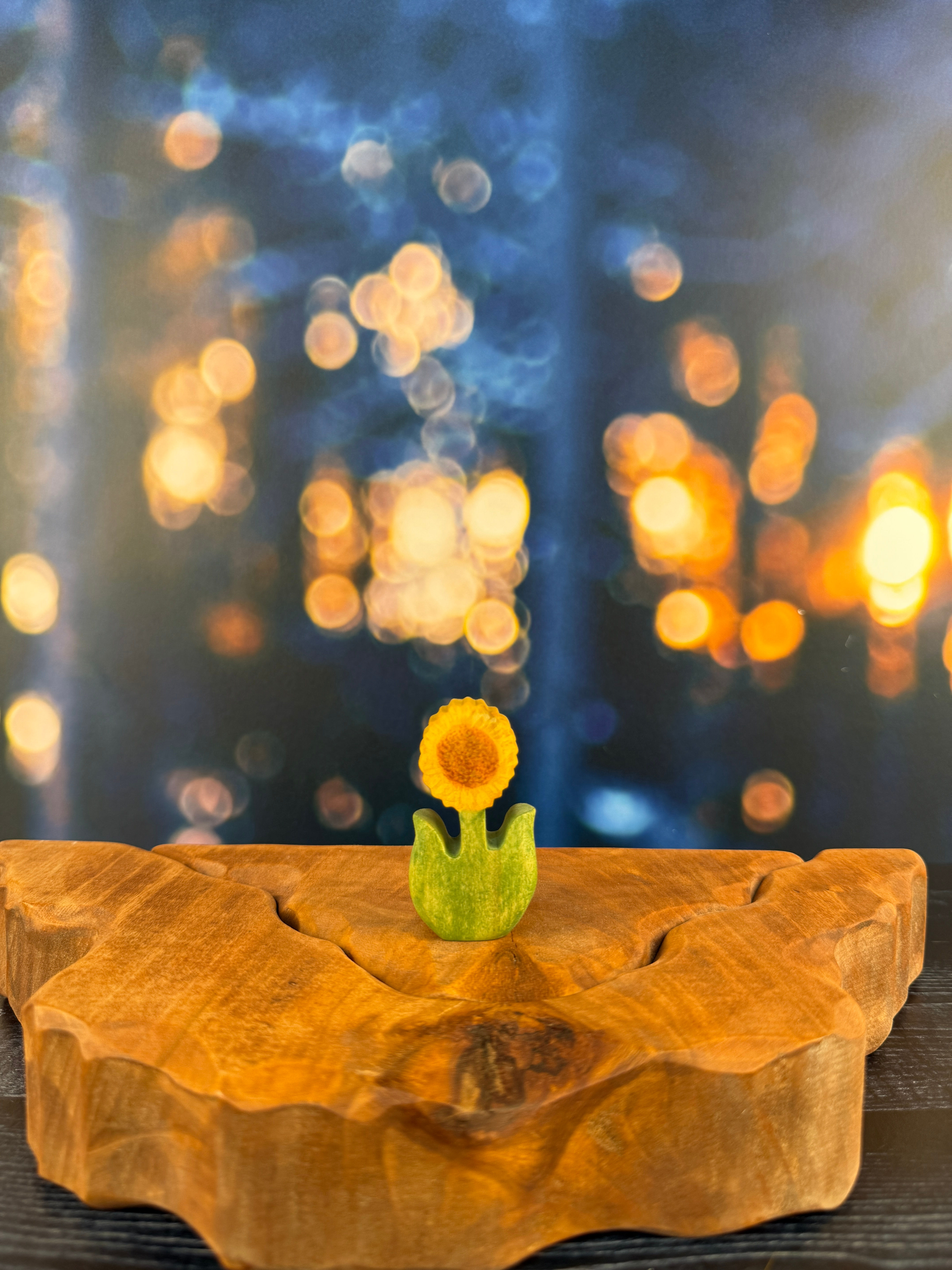 Handmade Wooden Sunflower by Diofa Muhely