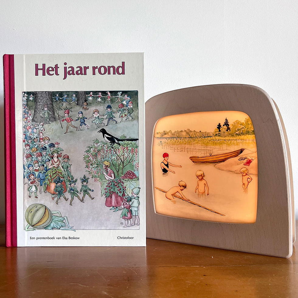 Thumbnail: Toverlux Around The Year Storylux Lamp Silhoutte Set Illustrated by Elsa Beskow