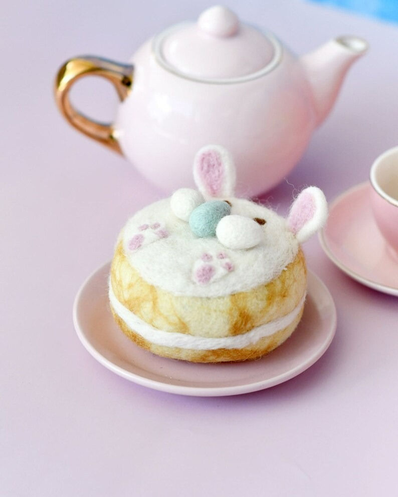 Thumbnail: Tara Treasures Felt Bunny Donut