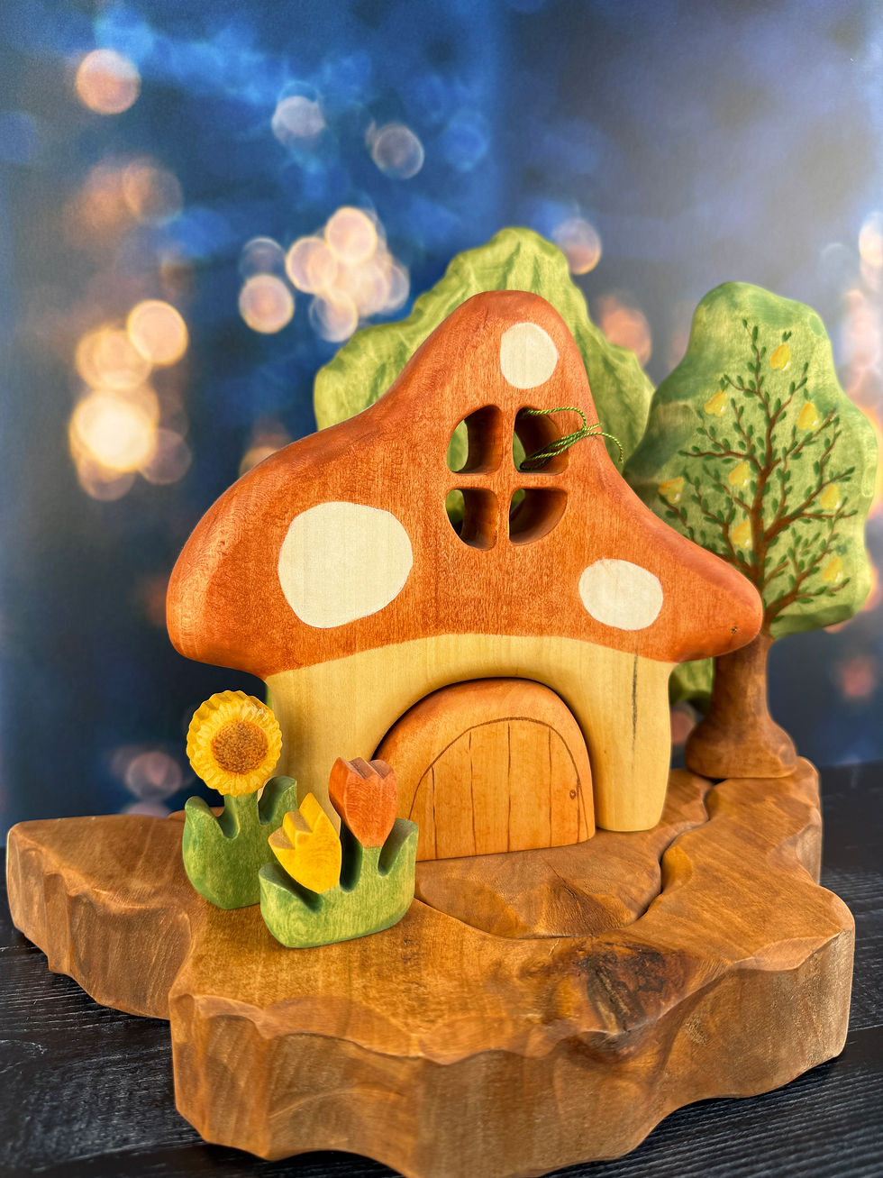 Thumbnail: Handmade Wooden Tulip Flower, Small by Diofa Muhely