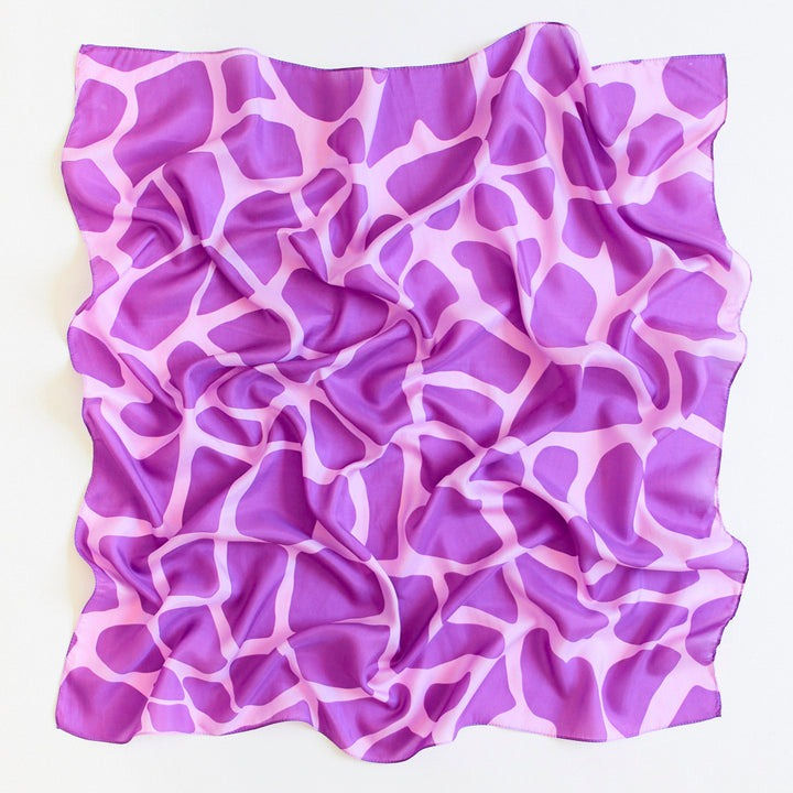 Sarah's Silks Purple Giraffe Playsilk