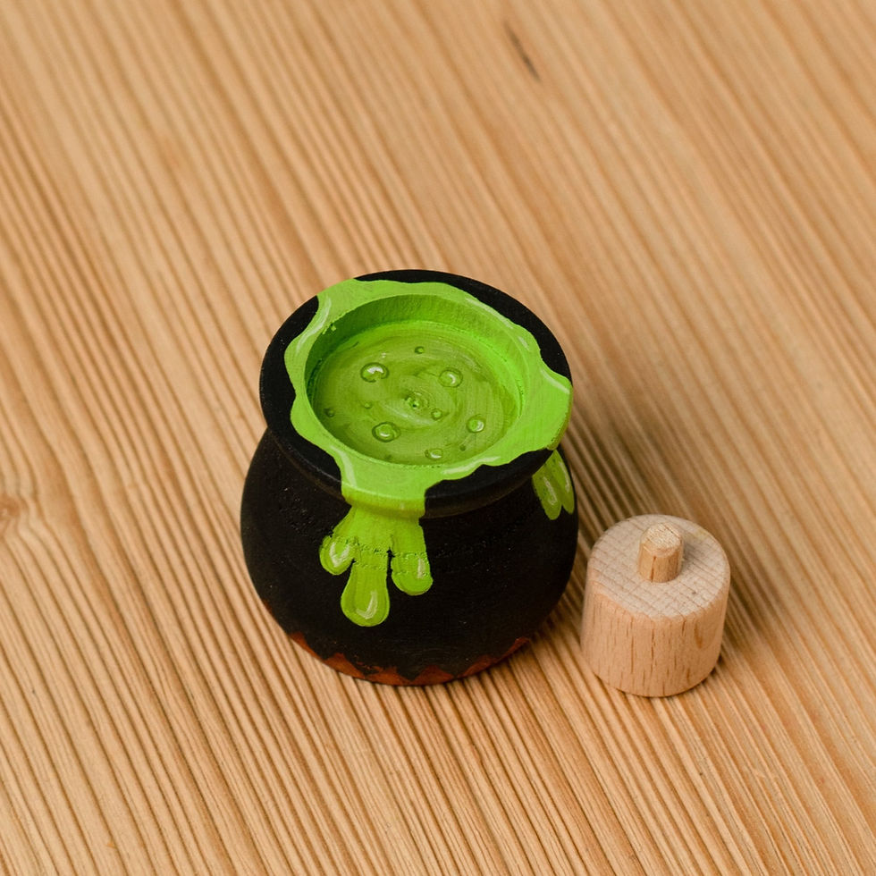 Bumbu Toys Wooden Magic Cauldron for Celebration Rings & Waldorf Play