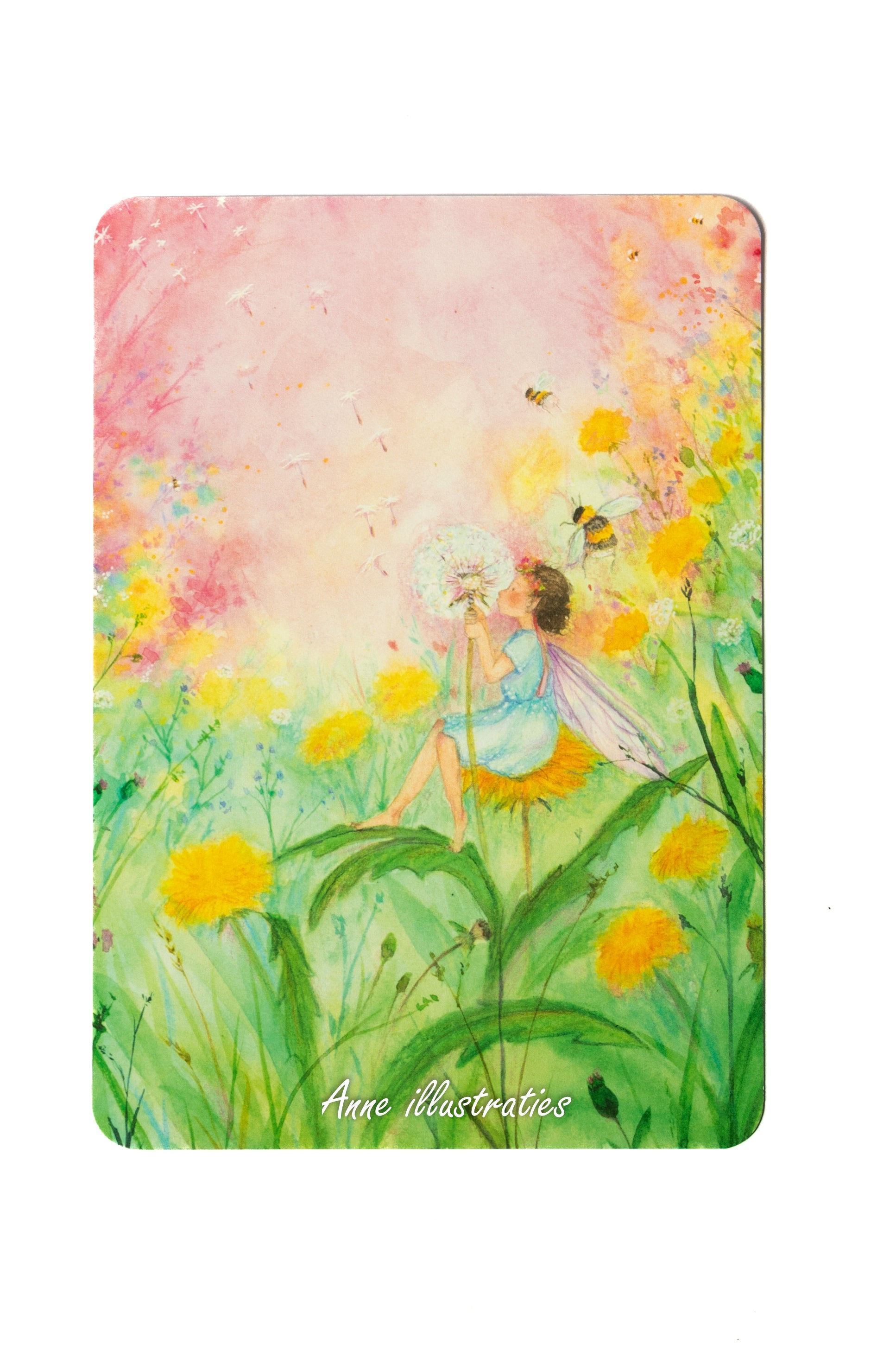 Dandelion Fairy Postcard by Anne Illustrates | A6 & A5