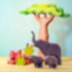 Thumbnail: Bumbu Toys Handmade Wooden Banana Bush