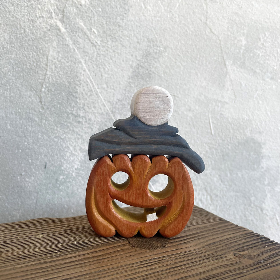 Thumbnail: Halloween Wooden Pumpkins Set from Forest Melody