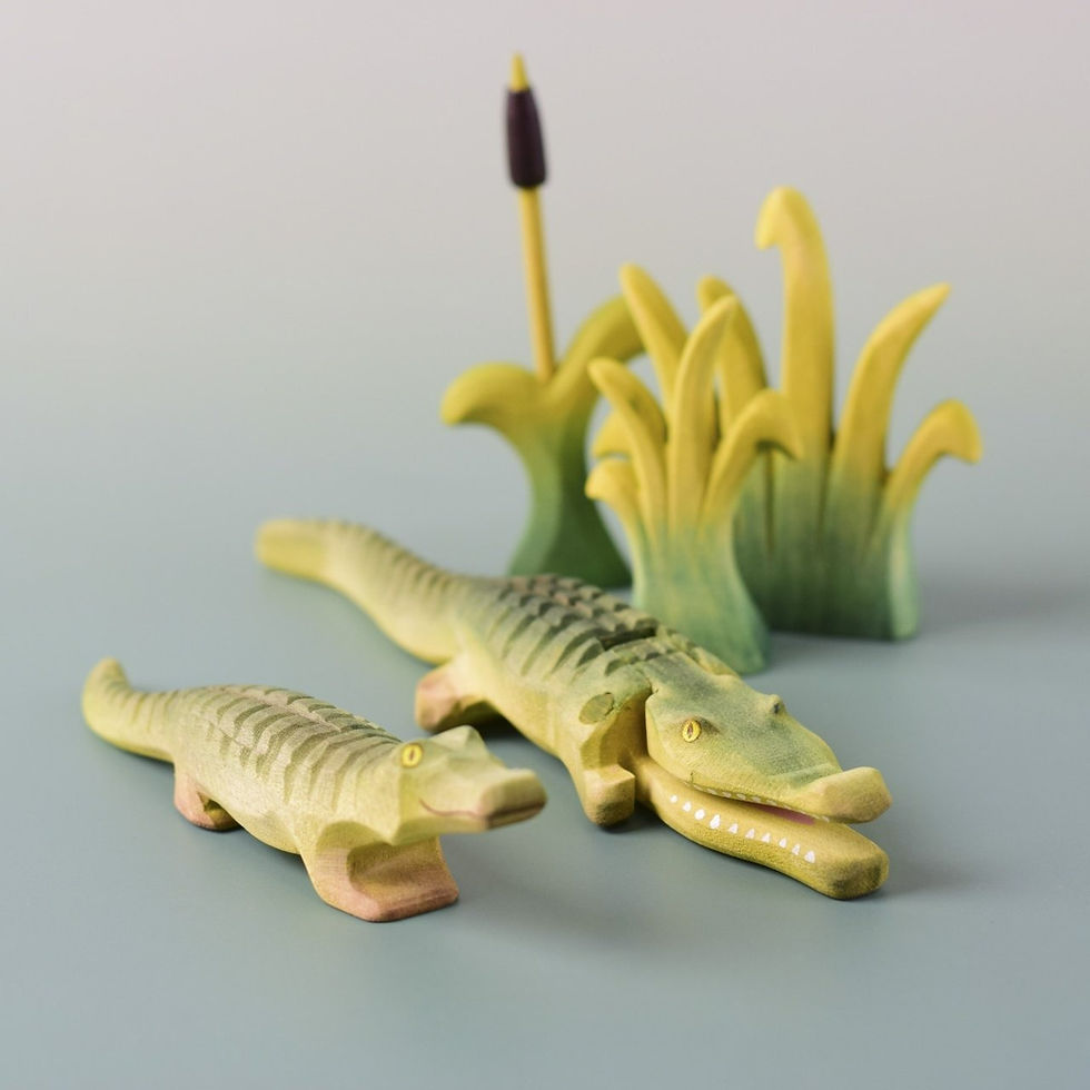 Thumbnail: Bumbu Toys Handcrafted Large Wooden Reed