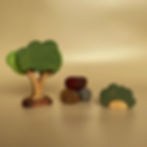 Handcrafted Wooden Tree Set- Forest Melody