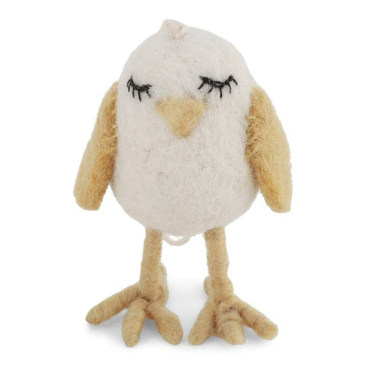 Gry & Sif Felt Chicken Dreamer - White