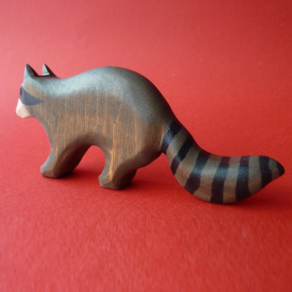 Thumbnail: Handmade Wooden Raccoon (New Style)