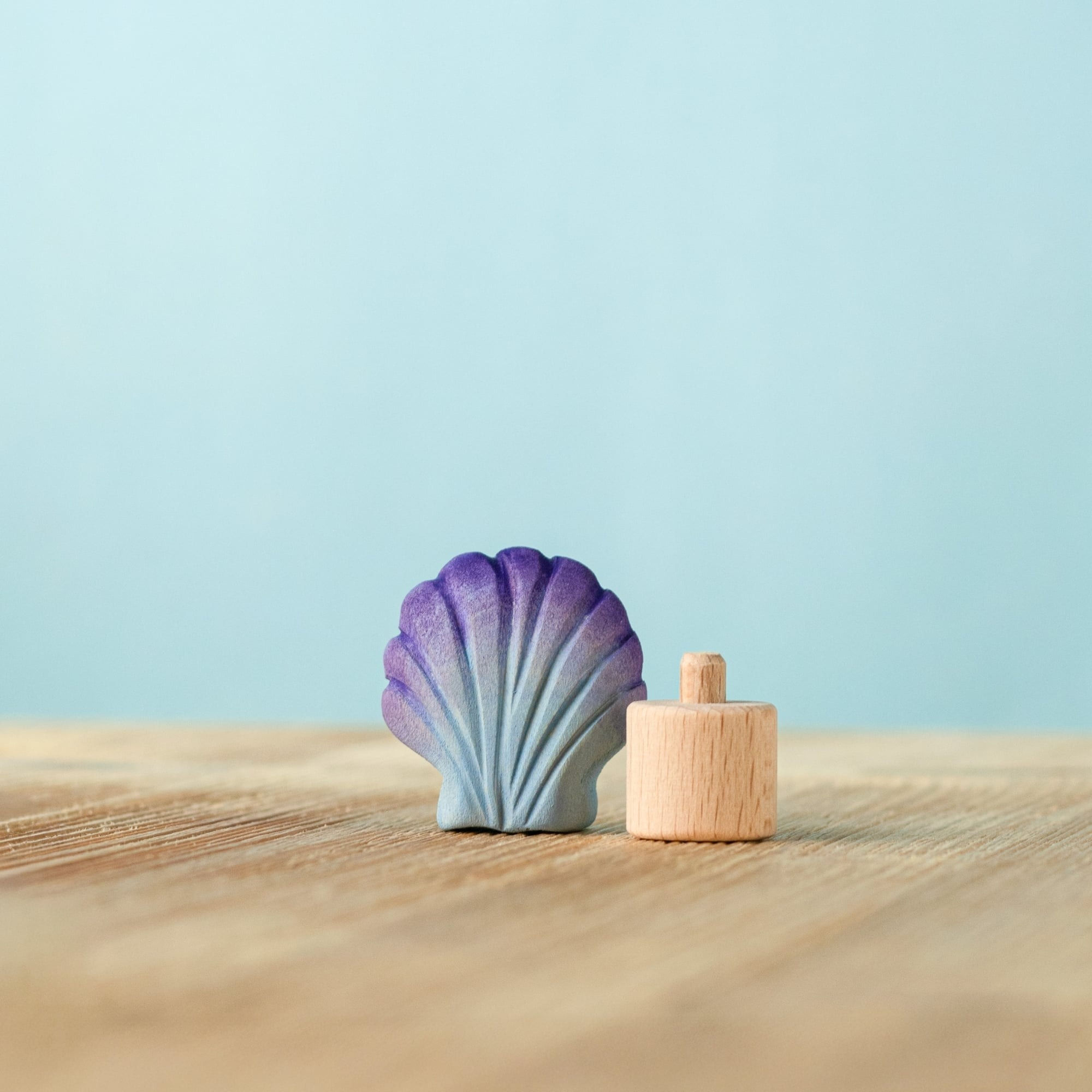 Pre-Order Bumbu Toys Wooden Seashell for Celebration Rings & Waldorf Play