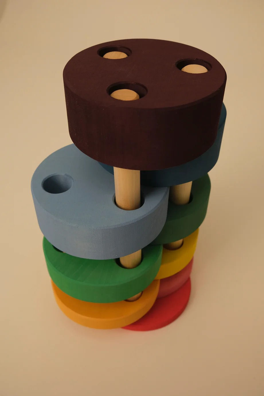 TOYTO Wooden Round Stacking Tower