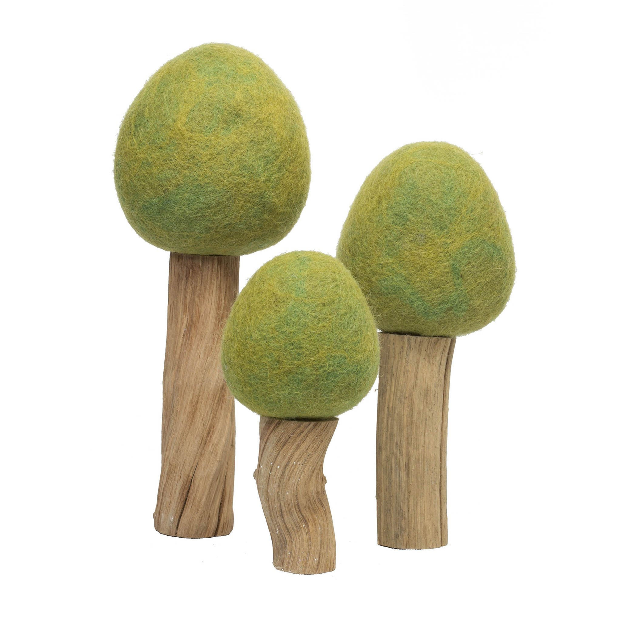 Papoose Forest Felt Tree Set -Spring Trees (3 pcs)