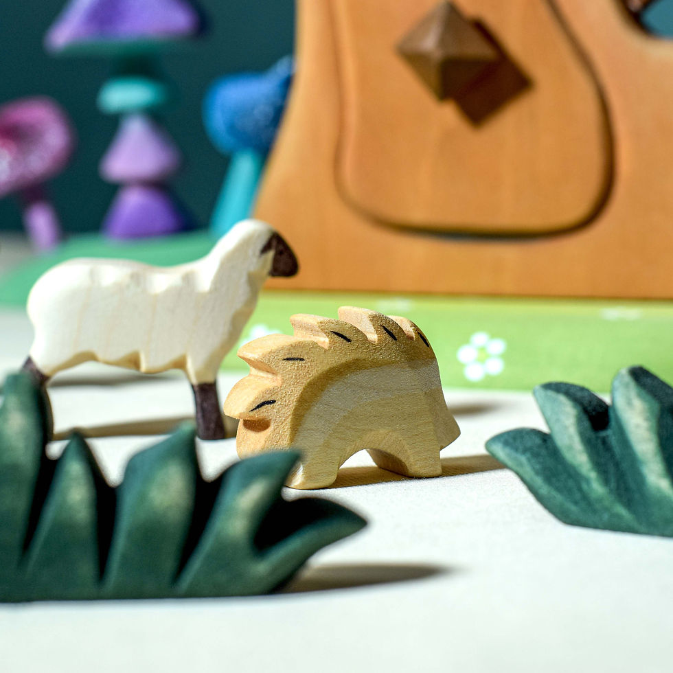 Thumbnail: Bumbu Toys Wooden Lamb