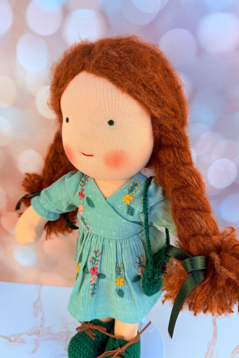 Thumbnail: Handmade Waldorf Doll - Ruby (15") by Leap Natural