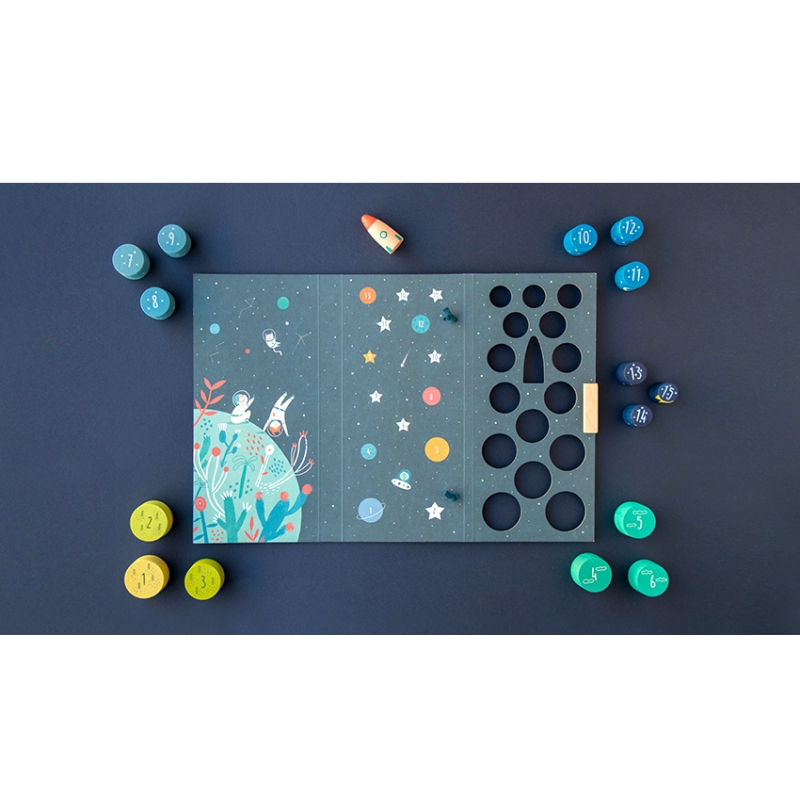 Thumbnail: Londji Wooden Toys - Up to the Stars Stacking Game - (16 pcs)