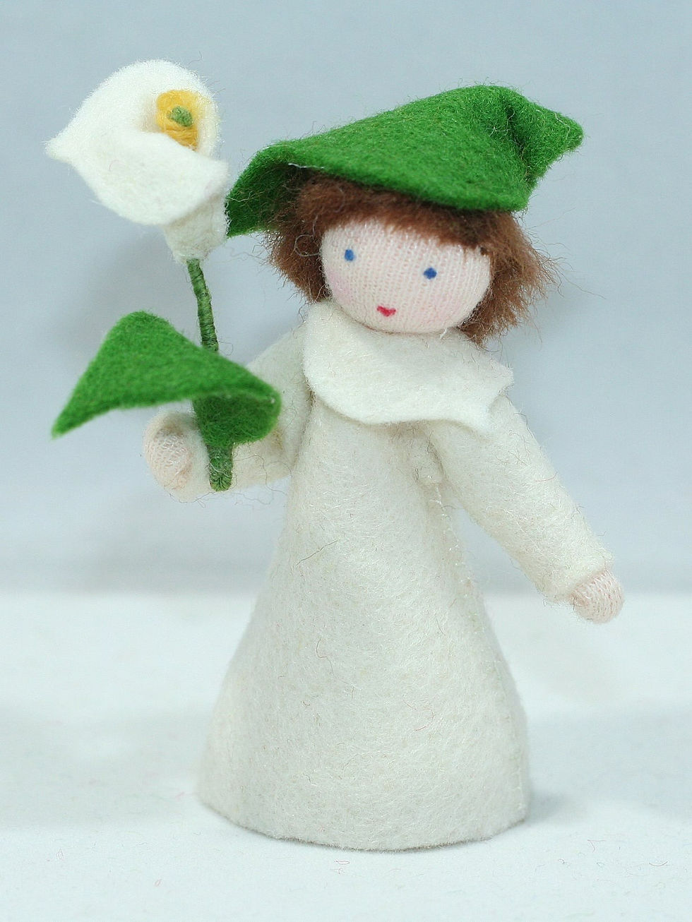 Thumbnail: Eco Flower Fairies Calla Lily Fairy Felt Doll
