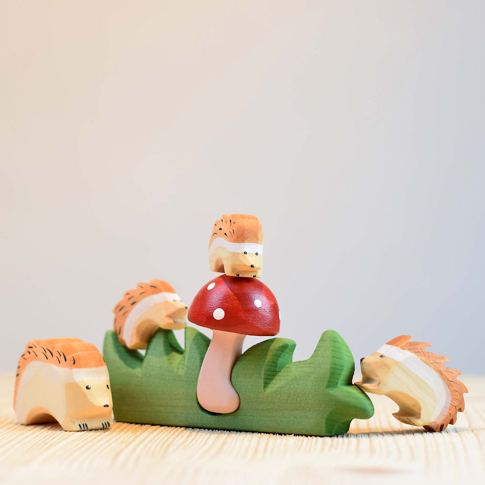Thumbnail: Bumbu Toys Wooden Hedgehog-Big