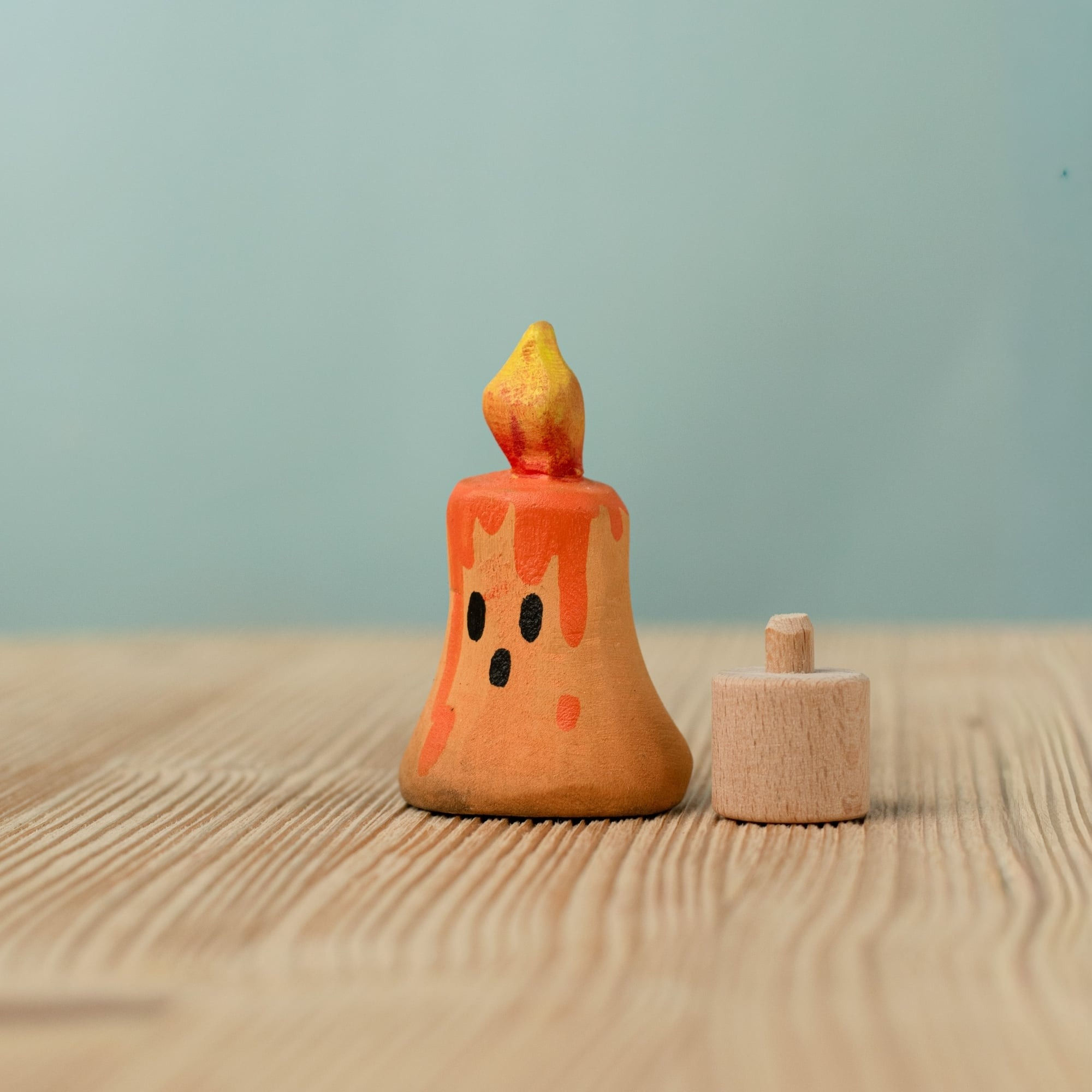 Pre-Order Bumbu Toys Wooden Magic Candle Orange-Celebration Rings & Waldorf Play