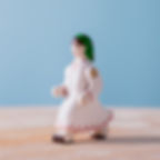 Bumbu Toys Wooden Running Girl Figurine