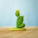 Thumbnail: Wooden prickly pear cactus on a wooden surface designed by Bumbu Toys