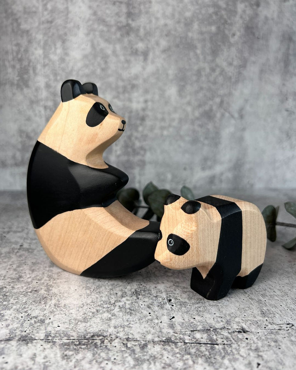 Thumbnail: HolzWald Handmade Wooden Panda Bear