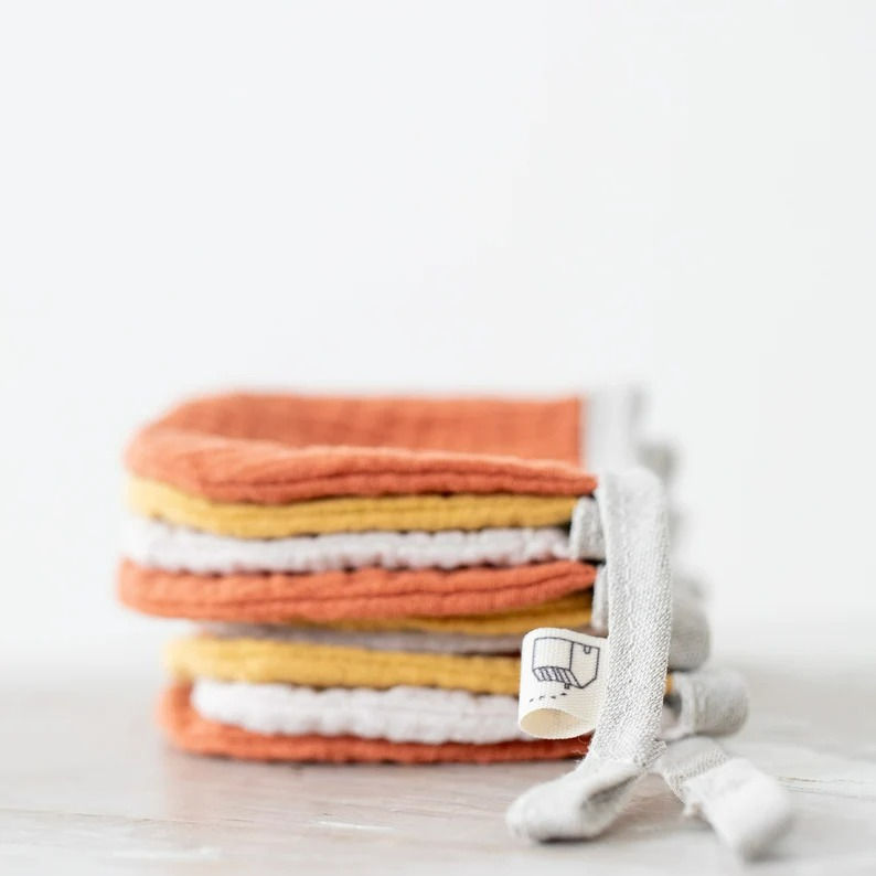 Thumbnail: Handmade Cotton Banner Garland, Mustard and Orange