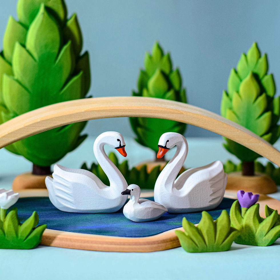 Thumbnail: Bumbu Toys Wooden Stacking Bridges