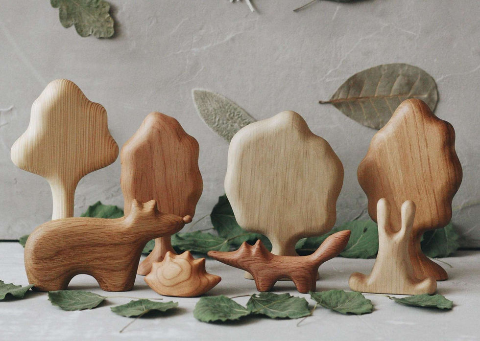 Thumbnail: Tateplota Handmade Wooden Rabbit