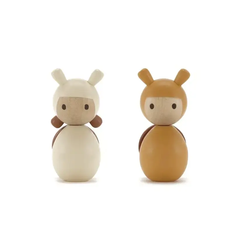 Thumbnail: CLICQUES Magnetic Wooden Peg Dolls-Suzy & Tony