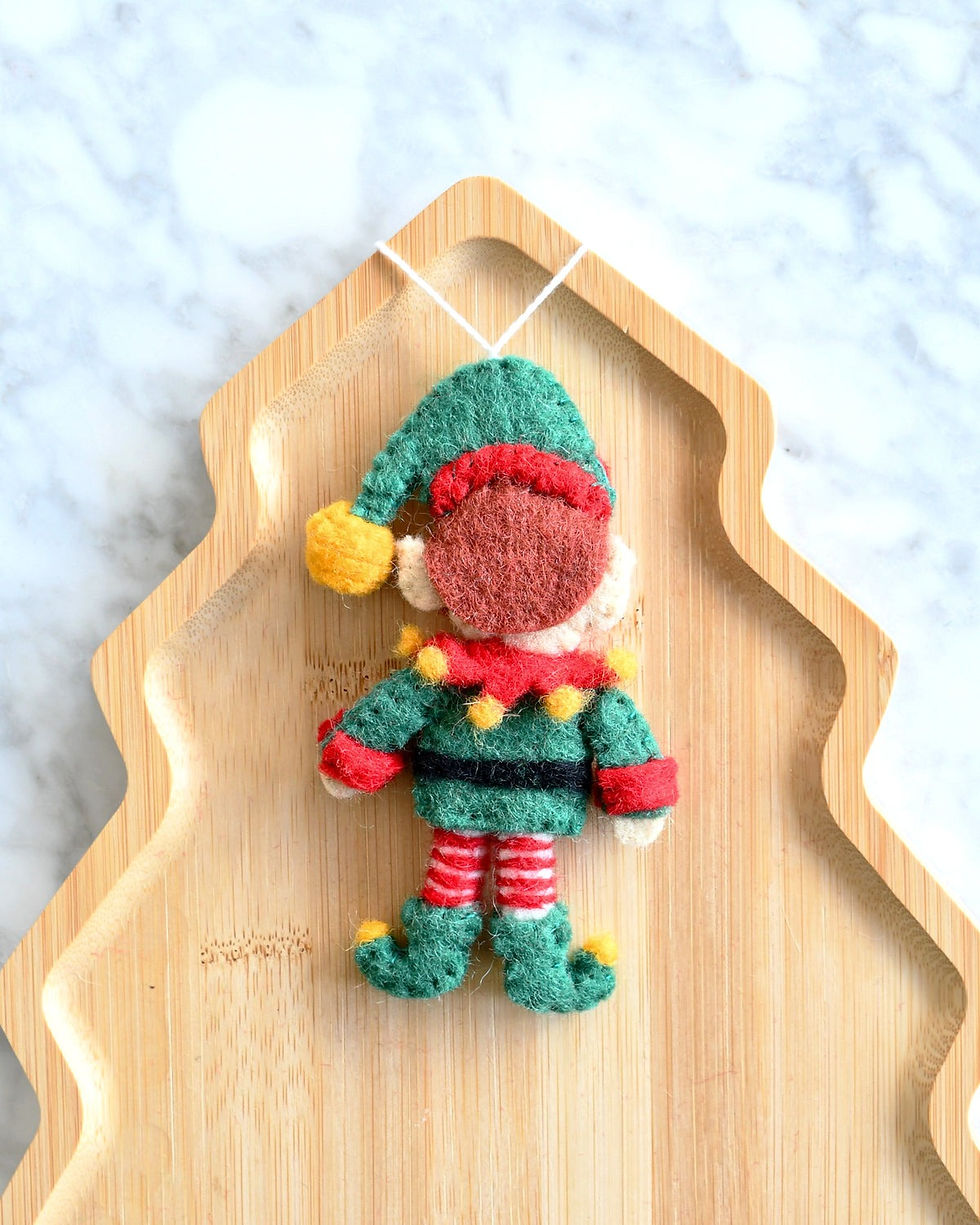 Tara Treasures Felt Christmas Elf Ornament