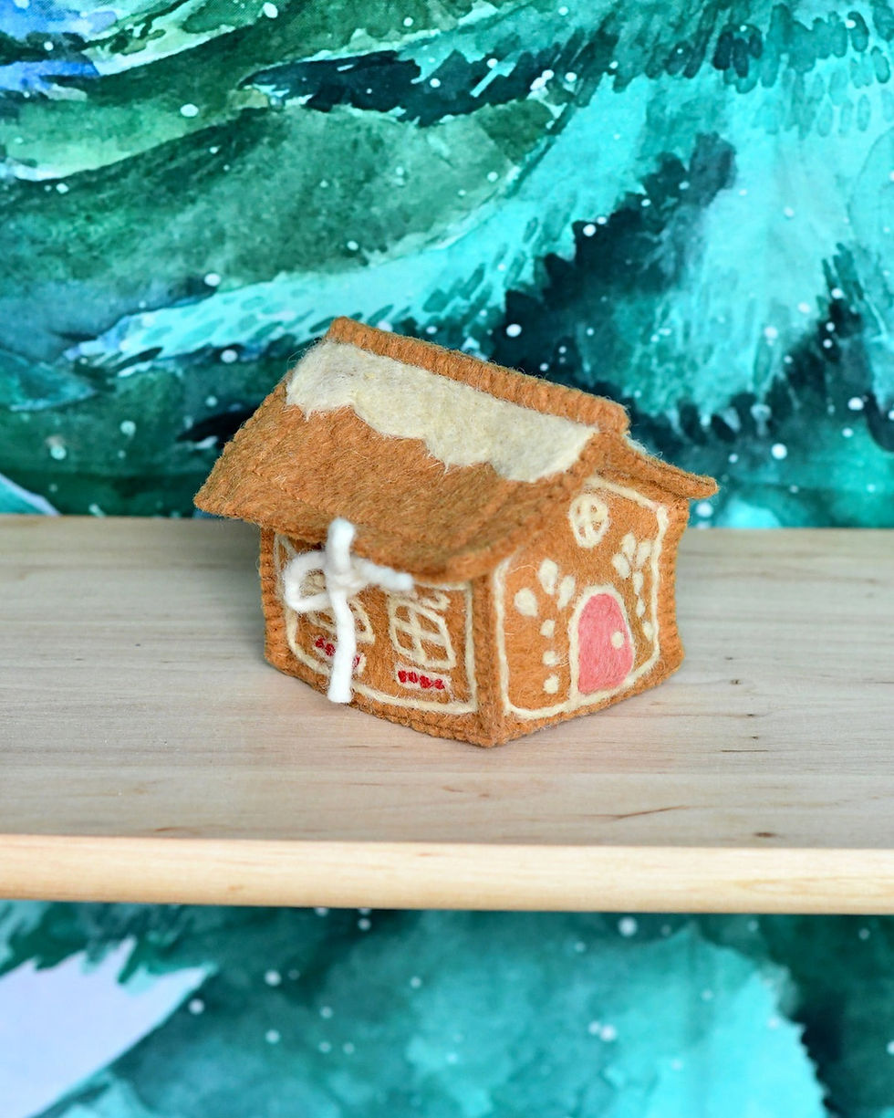 Thumbnail: Tara Treasures Felt Gingerbread House - Pink Door