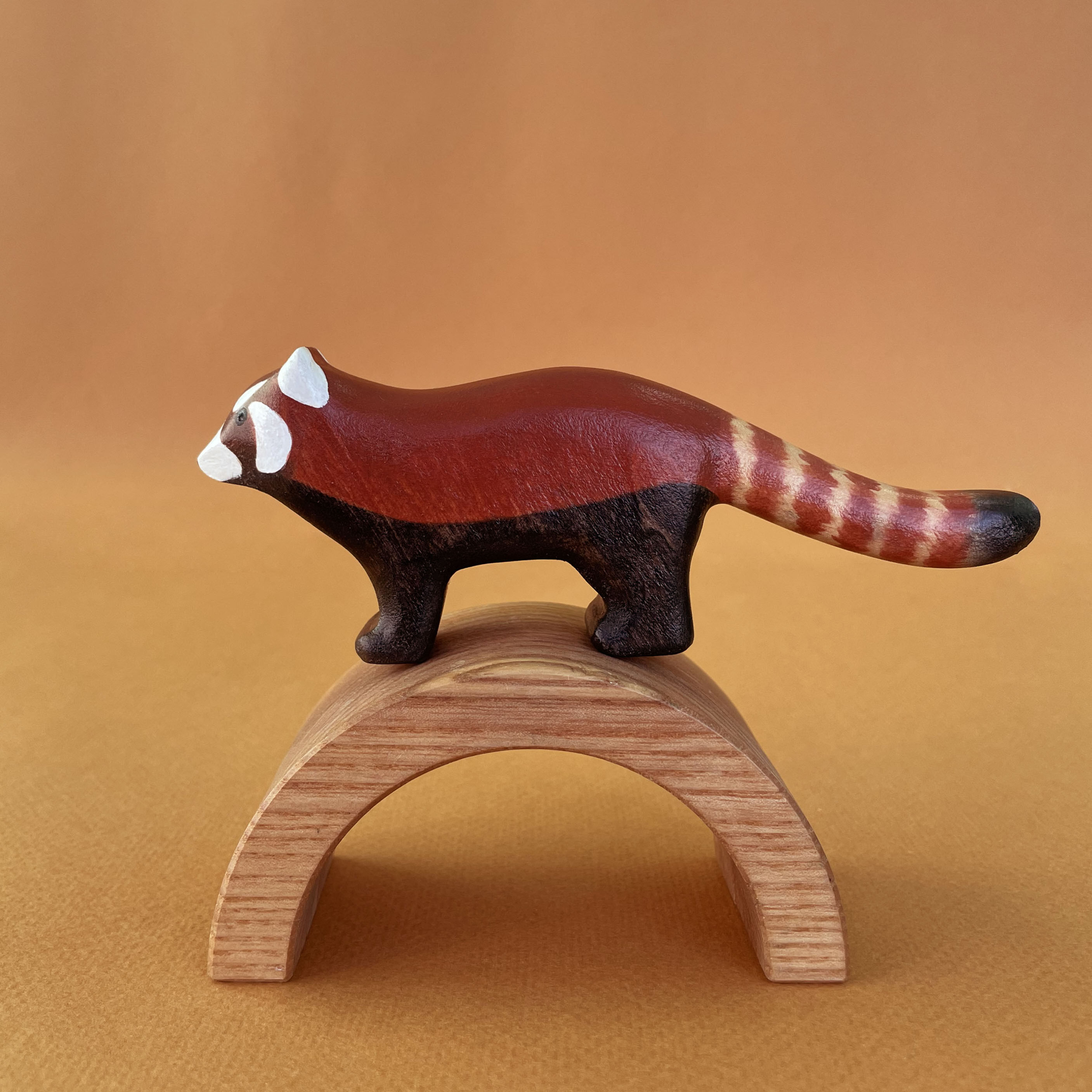Handmade Wooden Red Panda