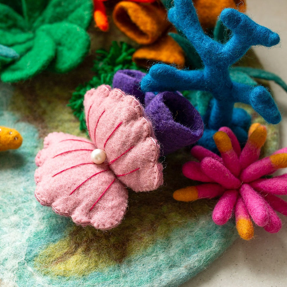 Thumbnail: Felt Coralwhim Cove Play Mat Playscape-GUS MABEL
