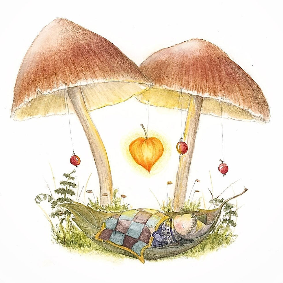 Mhairi Hellbrandt Postcard – Nap Time