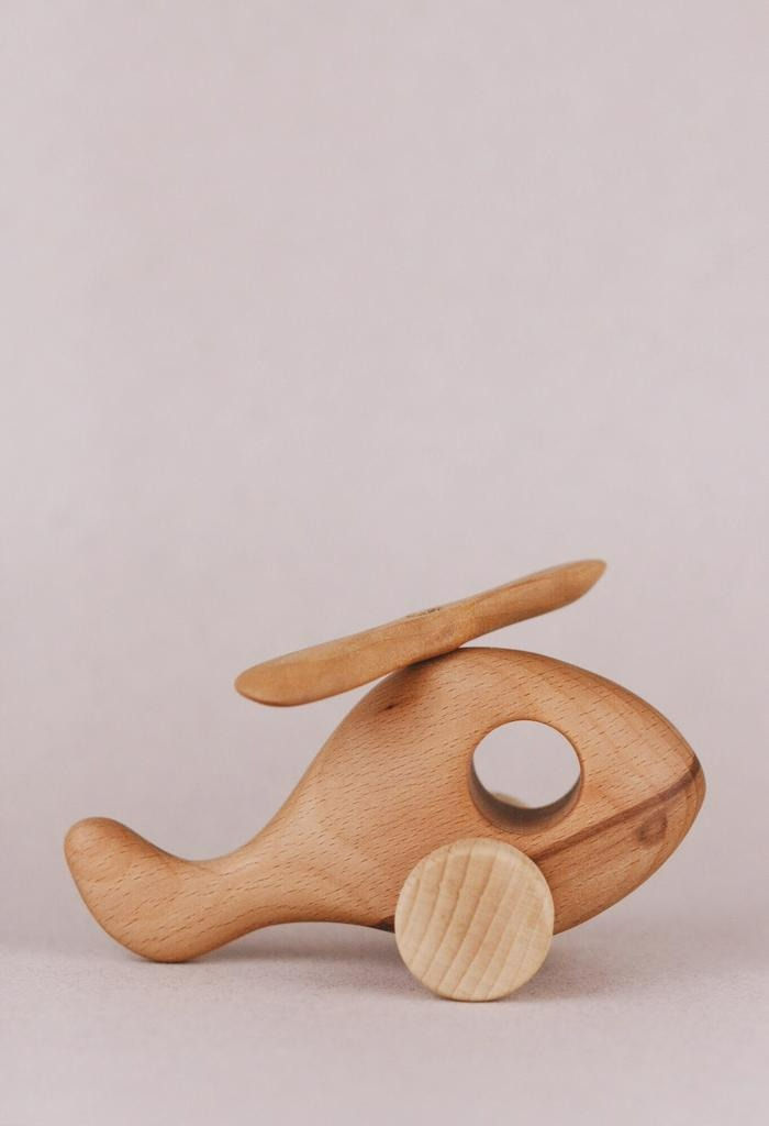 Thumbnail: Tateplota Handmade Wooden Helicopter