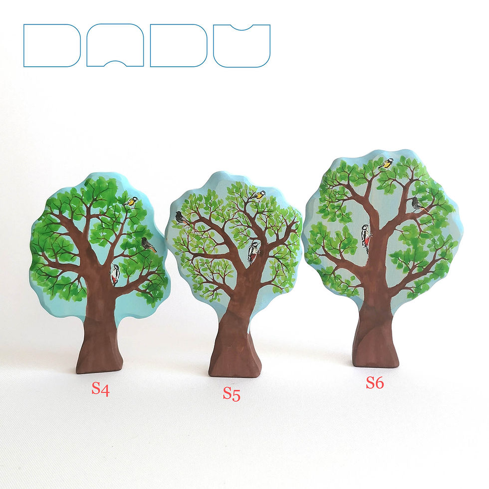 Thumbnail: DADU Birds on Blooming Wooden Tree  with Pink Bloom