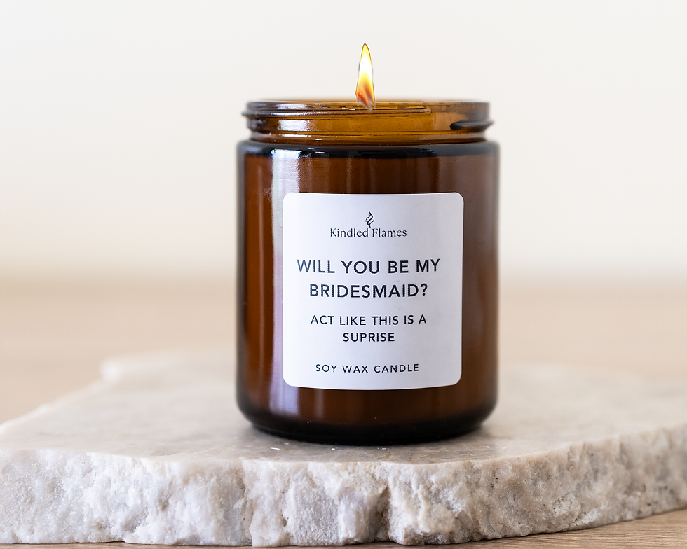 Will You Be My Bridesmaid | Amber Jar | 220g | 35 HR BURN TIME