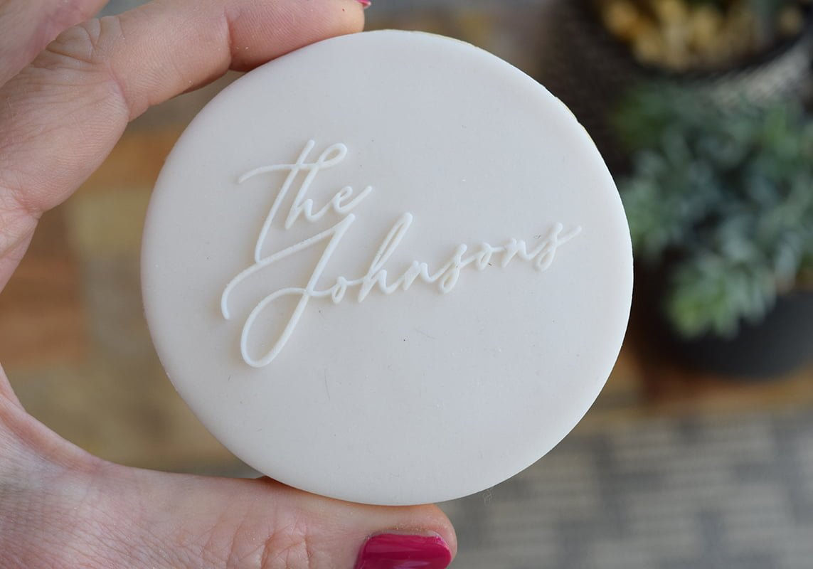 60no. Round Whimsical (The SURNAME) Iced cookies