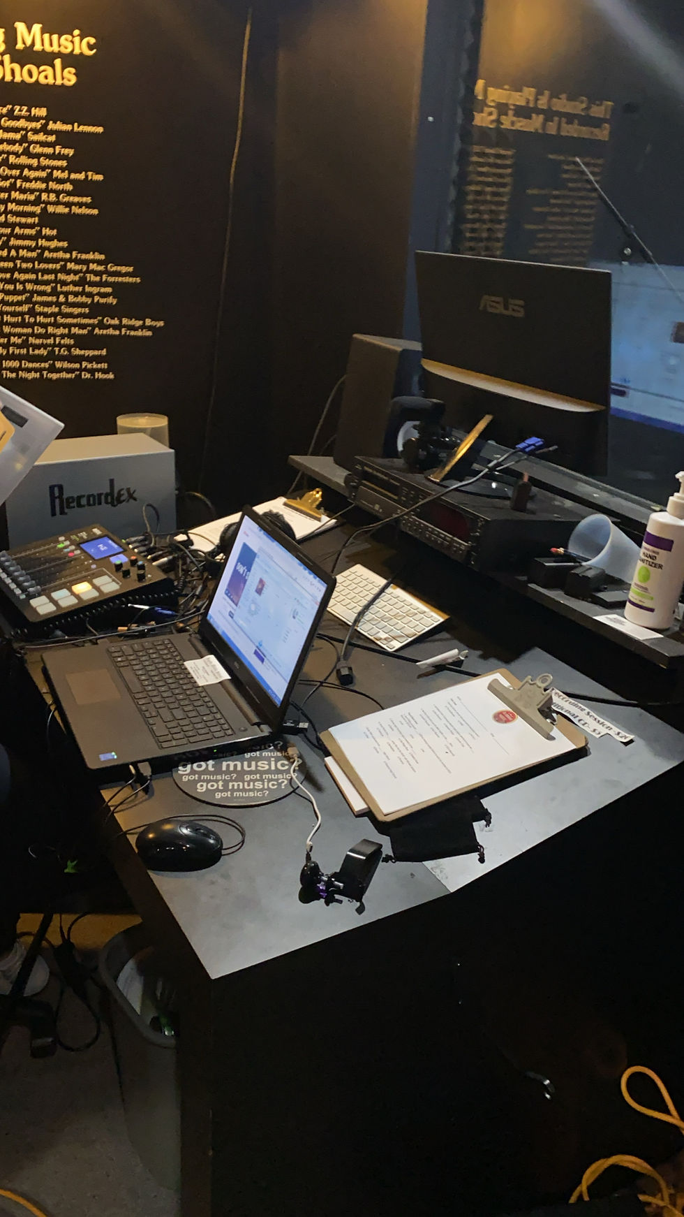 Replica recording studio in Alabama Music Hall of Fame