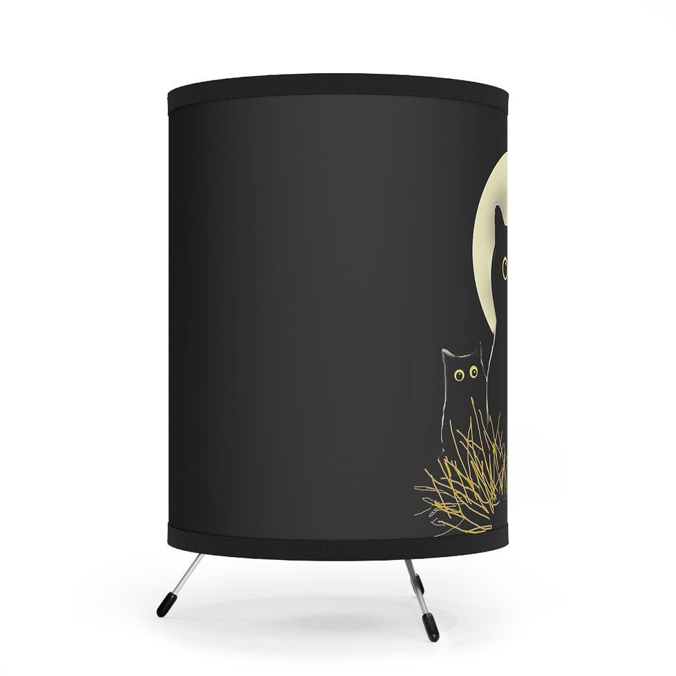 Thumbnail: Night Cats Tripod Desk Table Lamp